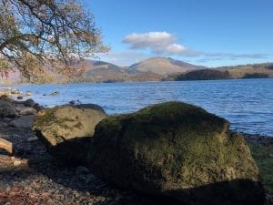 Derwentwater looking towards Blencathra - great for dog friendly walks