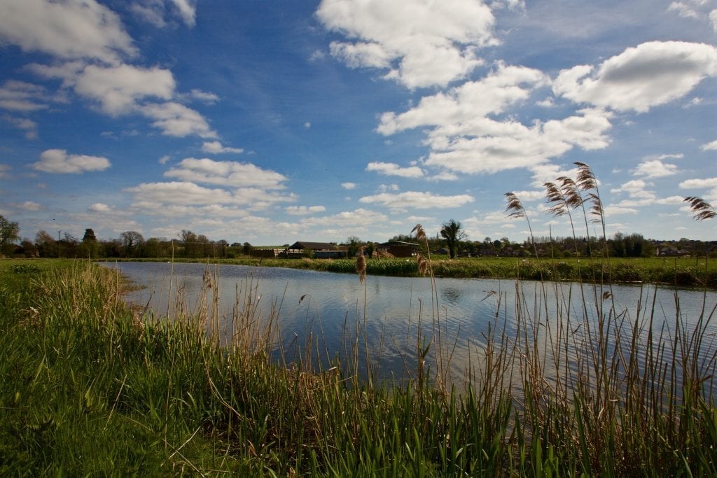 View of the River Waveney in Suffolk