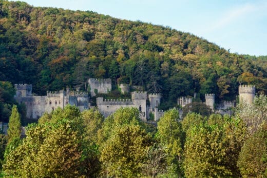 Gwrych Castle, near Abergele allows dogs in the grounds
