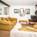 Seaspray lounge is a great place to relax in the evenings with your dogs