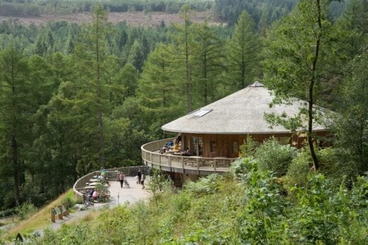 Coed y Brenin visitor centre - one of the places to visit for dog friendly days out in mid & north wales