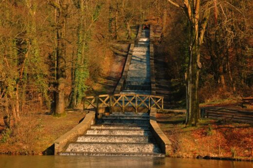 The cascades at Gnoll Estate Country Park