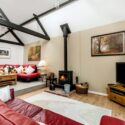 Criddlestyle Cottage lounge with stove