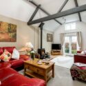 Criddlestyle Cottage lounge with beams